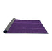 Thickness of Patterned Dark Orchid Purple Rug, pat2615pur