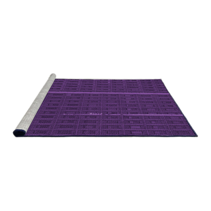 Sideview of Machine Washable Transitional Dark Orchid Purple Rug, wshpat2615pur