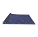 Thickness of Patterned Blue Rug, pat2616blu