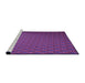 Sideview of Machine Washable Transitional Dark Magenta Purple Rug, wshpat2616pur