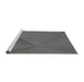 Sideview of Machine Washable Transitional Gray Rug, wshpat2617gry