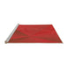 Sideview of Machine Washable Transitional Red Rug, wshpat2617org