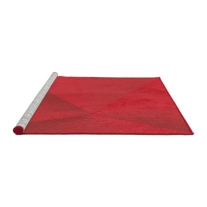 Sideview of Machine Washable Transitional Red Rug, wshpat2617rd