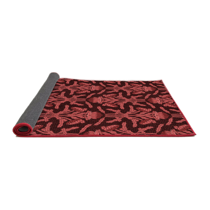 Thickness of Patterned Red Rug, pat2618rd