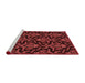 Sideview of Machine Washable Transitional Red Rug, wshpat2618rd