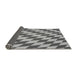 Thickness of Patterned Silver Gray Rug, pat2620gry