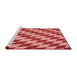 Sideview of Machine Washable Transitional Light Coral Pink Rug, wshpat2620rd