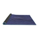 Thickness of Patterned Dark Slate Blue Purple Rug, pat2621blu
