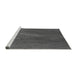 Sideview of Machine Washable Transitional Gray Rug, wshpat2621gry