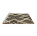 Sideview of Machine Washable Transitional Khaki Gold Rug, wshpat2622brn