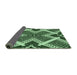 Thickness of Patterned Light Green Rug, pat2622grn