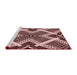 Sideview of Machine Washable Transitional Deep Rose Pink Rug, wshpat2622rd