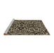 Sideview of Machine Washable Transitional Light French Beige Brown Rug, wshpat2623brn