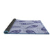 Thickness of Patterned Blue Rug, pat2625blu