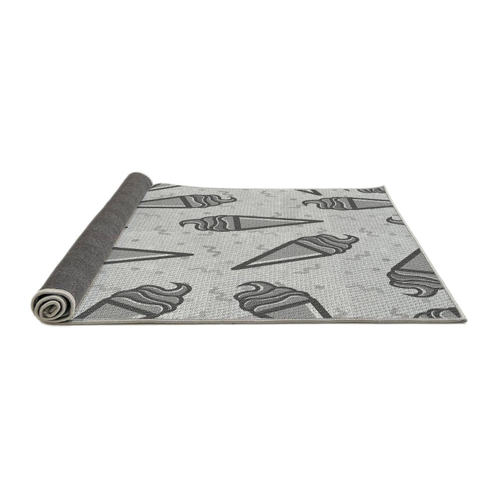 Thickness of Patterned Gray Rug, pat2625gry