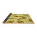 Thickness of Patterned Caramel Brown Rug, pat2625yw