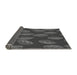 Thickness of Patterned Dark Gray Black Rug, pat2626gry