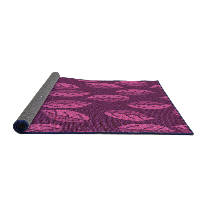 Thickness of Patterned Neon Pink Rug, pat2626pur