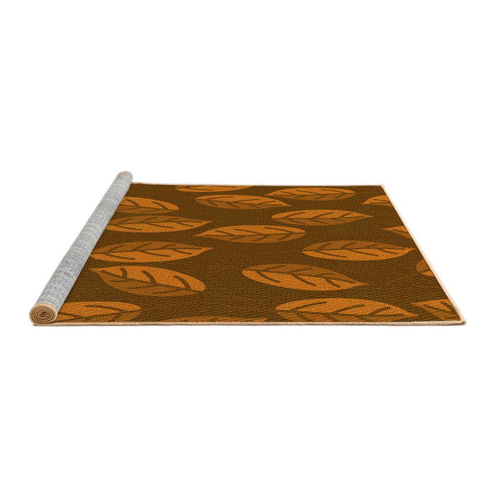 Sideview of Machine Washable Transitional Tomato Red Rug, wshpat2626yw
