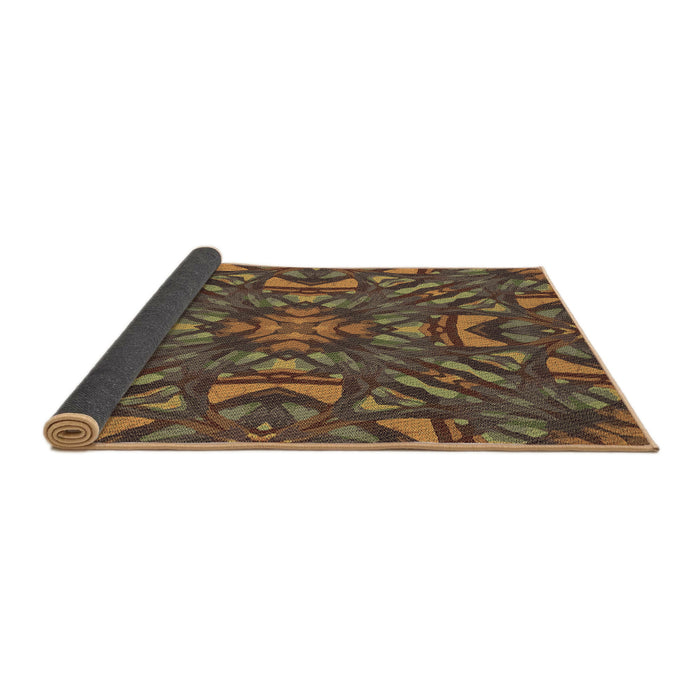 Thickness of Patterned Copper Brown Rug, pat2628brn