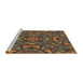 Sideview of Machine Washable Transitional Copper Brown Rug, wshpat2628brn