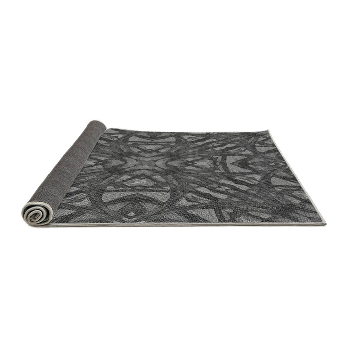 Thickness of Patterned Gray Rug, pat2628gry