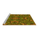 Sideview of Machine Washable Transitional Dark Bronze Brown Rug, wshpat2628yw