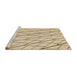 Sideview of Machine Washable Transitional Khaki Gold Rug, wshpat2629brn