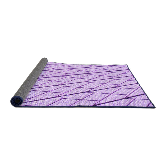 Thickness of Patterned Purple Rug, pat2629pur