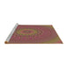 Sideview of Machine Washable Transitional Bronze Brown Rug, wshpat263brn