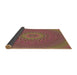 Thickness of Patterned Bronze Brown Rug, pat263brn