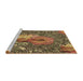 Sideview of Machine Washable Transitional Red Brown Rug, wshpat2630brn