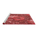 Sideview of Machine Washable Transitional Red Rug, wshpat2630rd