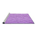 Sideview of Machine Washable Transitional Violet Purple Rug, wshpat2631pur