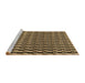 Sideview of Machine Washable Transitional Bakers Brown Rug, wshpat2632brn