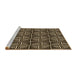 Sideview of Machine Washable Transitional Peru Brown Rug, wshpat2633brn