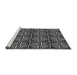 Sideview of Machine Washable Transitional Charcoal Black Rug, wshpat2633gry