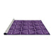 Sideview of Machine Washable Transitional Purple Rug, wshpat2633pur