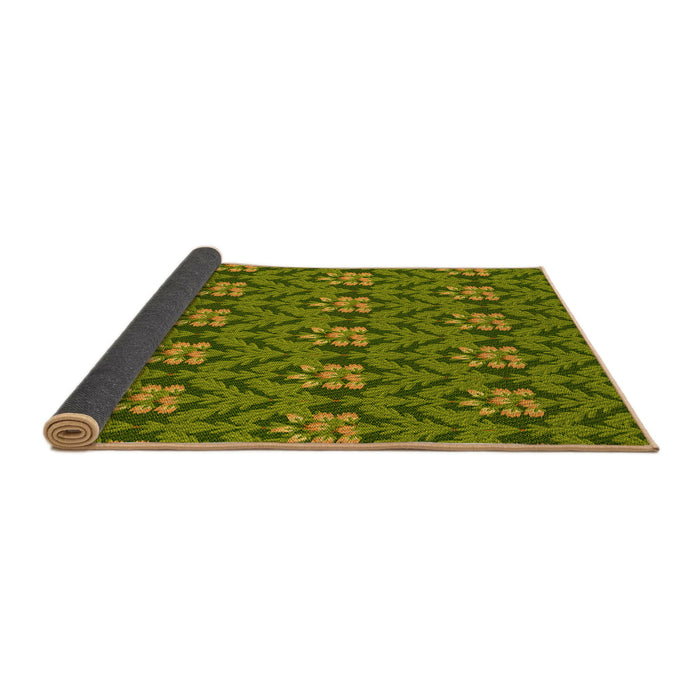 Thickness of Patterned Pistachio Green Rug, pat2636yw