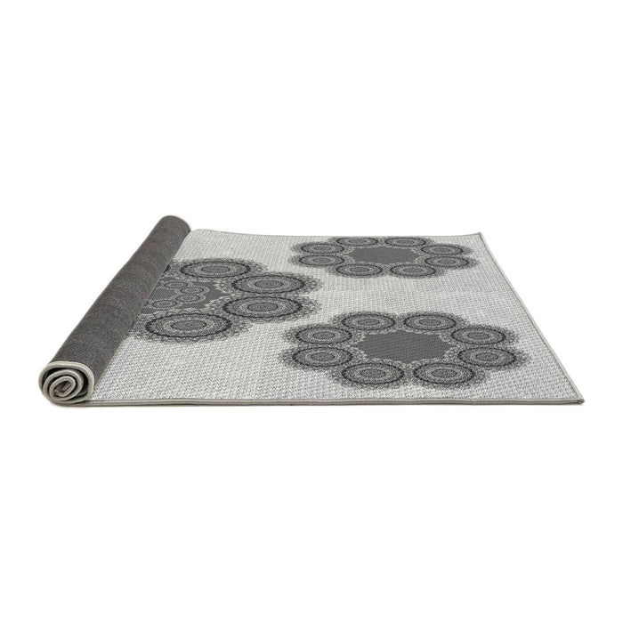 Thickness of Patterned Platinum Gray Rug, pat2637gry