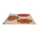 Sideview of Machine Washable Transitional Red Rug, wshpat2637org