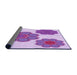 Thickness of Patterned Blossom Pink Rug, pat2637pur