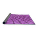 Thickness of Patterned Dark Orchid Purple Rug, pat2638pur