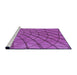 Sideview of Machine Washable Transitional Dark Orchid Purple Rug, wshpat2638pur