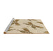 Sideview of Machine Washable Transitional Vanilla Gold Rug, wshpat2639brn