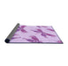 Thickness of Patterned Purple Rug, pat2639pur