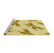 Sideview of Machine Washable Transitional Caramel Brown Rug, wshpat2639yw