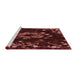 Sideview of Machine Washable Transitional Chocolate Brown Rug, wshpat264rd