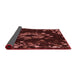 Thickness of Patterned Chocolate Brown Rug, pat264rd