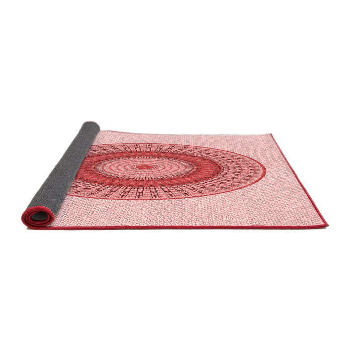 Thickness of Patterned Red Rug, pat2640rd